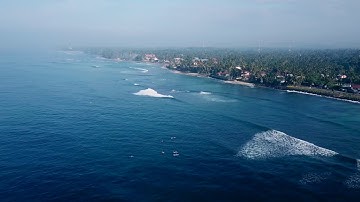 Intermediate Surf Lessons and Advanced Surf Guiding In Sri Lanka Drone Shots