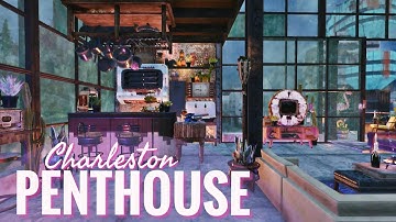 Fallout 76 CAMP Build: Charleston Penthouse Apartment 🌃 Rooftop Modern Industrial Loft
