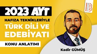 2 2023 Hafıza Teknikleriyle Ayt Türk Dili - İslamiyet Öncesi Türk Ed. Sözlü Dönem 2 - Kadir Gümüş