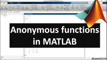 Anonymous functions in MATLAB | Introduction to MATLAB | Chapter 7