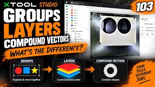 xTool Studio 103: Groups, Layers & Compound Vectors Explained