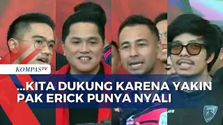 Erick Thohir Dibanjiri Dukungan, Ini Harapan Raffi Ahmad, Atta Halilintar dan Kaesang Pangarep!