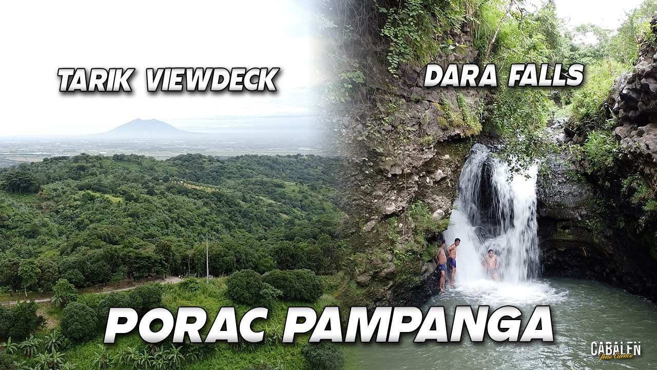 Two hidden tourist Destinations in Porac Pampanga | Tarik Viewdeck and Dara Falls