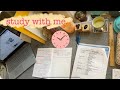 2 HOUR STUDY WITH ME// Nursing Student// POMODORO 50/10 // relaxing background noise// FOCUSED