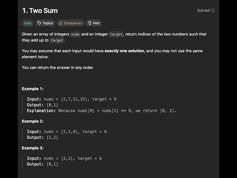 LeetCode 1: Two Sum | Explained in Java | Optimal HashMap Approach O(n)