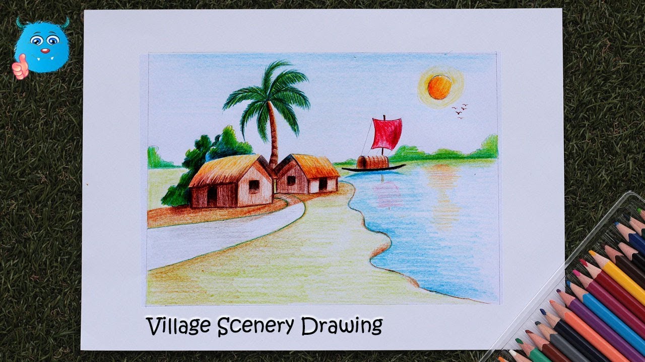 Featured image of post Scenery Colour Pencil Drawing For Kids : How to draw simple scenery drawing for beginners boat scenery drawing for beginners, simple drawing ideas, scenery drawing, how to draw, oil pastel drawing