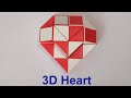 Make 3d heart with snake cube