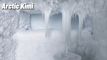 Freezer Frost Scraping and Eating ASMR | Humidifier Frost Buildup Ice Eating