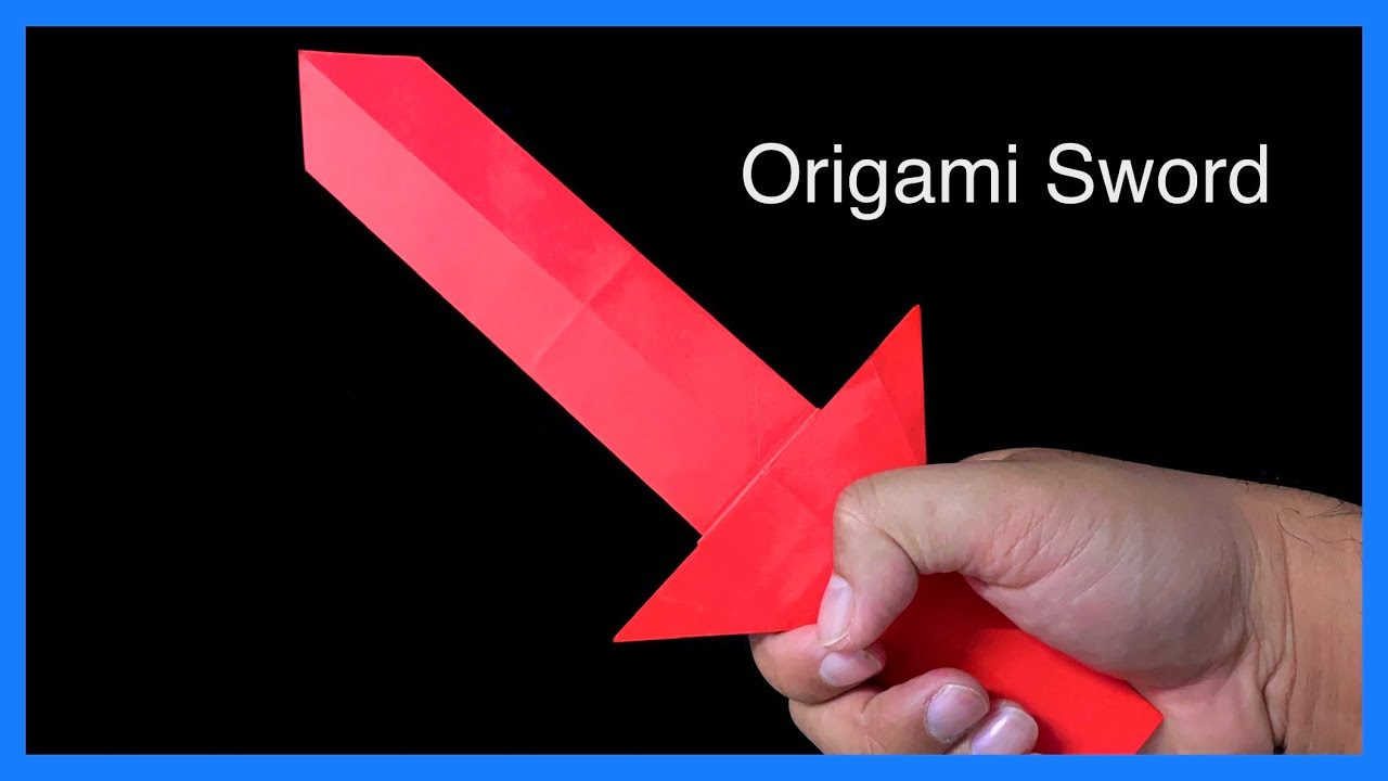 How to make a paper sword, Origami Sword YouTube