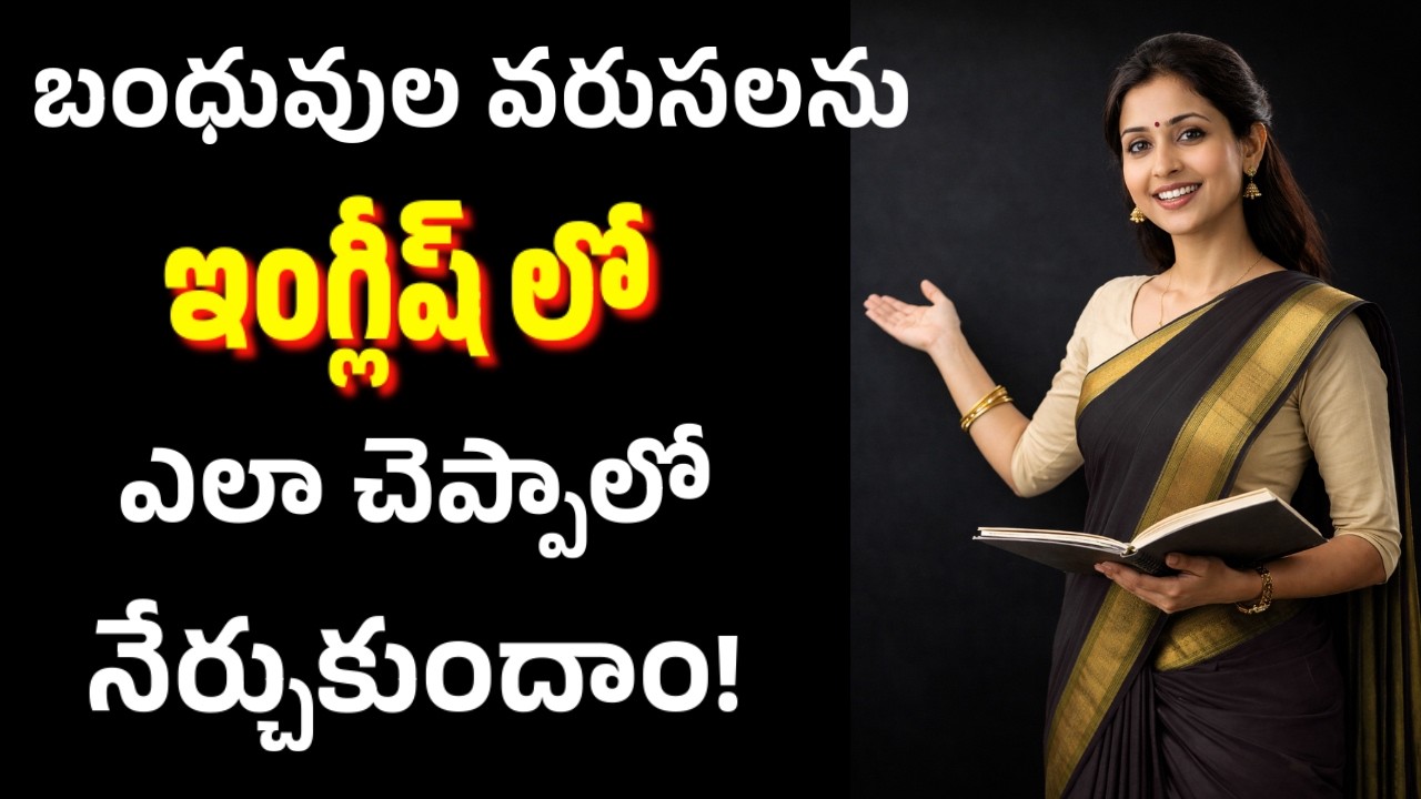 బంధువుల వరుసలు ఇంగ్లీషులో నేర్చుకుందాం | #501 | Family relations in English | #english