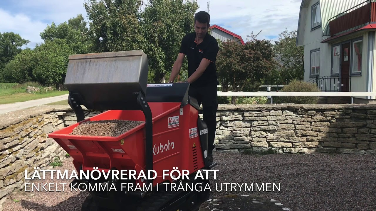 Villamaskinisten Självlastande minidumper Kubota KC70VSL-4