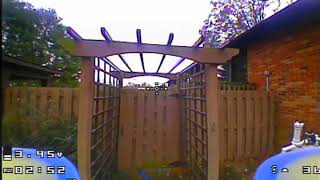 Blue 0802 (mobula 6 ish power whoop) fpv flight video