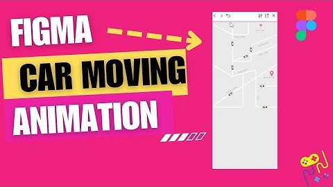 Moving car in a map | car moving animation in figma | Car hailing app prototype
