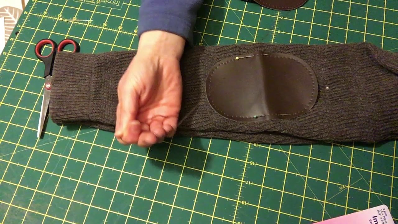 HOW TO APPLY ELBOW PATCHES TO CASHMERE SWEATERS! Hand application