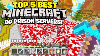 TOP 5 MINECRAFT OP PRISON SERVERS 2023! (Java/MCPE/Win 10/PS4/Xbox) 1.8/1.9/1.16/1.17/1.18/1.19+