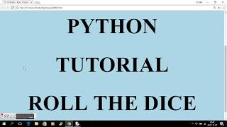 PYTHON - DICE ROLLER