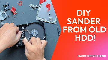 Turn an Old Hard Drive into a Sander | Awesome DIY at Home