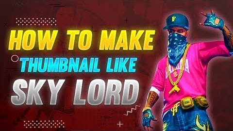 How To make 💫 Thumbnail Like SKYLORD || PS CC ||