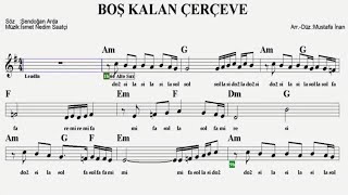 BOŞ KALAN ÇERÇEVE--Em--:Guitar,Keyboard,Violin,Flute,Melodica,Ney,Ukulele,Recorder. Resimi