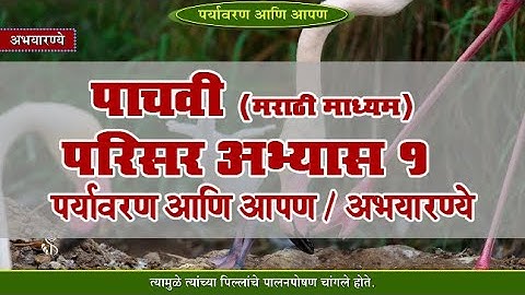 5th EVS 1 | Chapter#18 | Topic#08 | अभयारण्ये | Marathi Medium