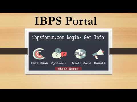 IBPS Portal | Upcoming IBPS Exams Information & IBPS Banking Exam