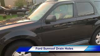 Ford Sunroof Drain Holes