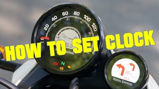 ROYAL ENFIELD SCRAM 411 - HOW TO SET CLOCK by MotoSnax 1,406 views 7 months ago 1 minute, 10 seconds