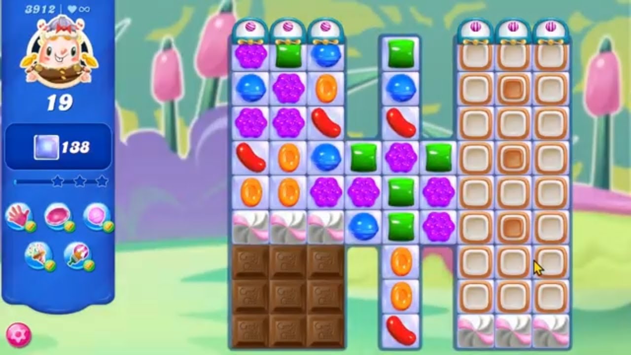Candy Crush Saga LEVEL 3912 NO BOOSTERS new version