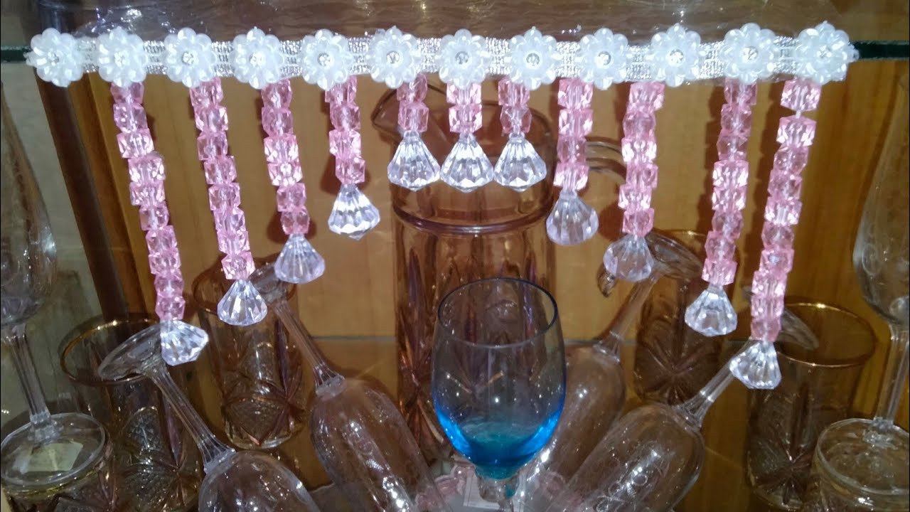 شغلي في مفارش النيش افكار جديده بالخرز الكريستال