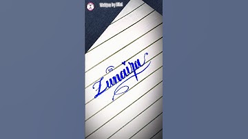 Zunaira || Calligraphy writing || Stylish name and signature || #art #shorts #painting