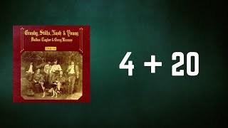 Video thumbnail of "Crosby, Stills, Nash & Young - 4 + 20 (Lyrics)"