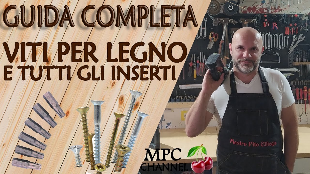 Guida completa viti per legno e tutti gli inserti per avvitatore 