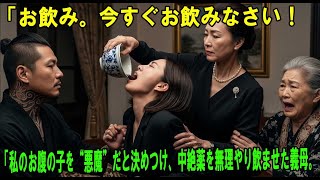 「私のお腹の子を“悪魔”だと決めつけ、中絶薬を無理やり飲ませた義母。しかし――私と子どもは生きて戻り、やがて私は義母を地獄へと突き落とすことになった。」