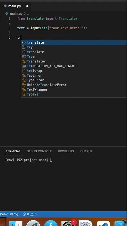 Text Translator in Python - YouTube