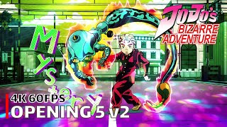 JoJo's Bizarre Adventure - Opening 5 v2 [4K 60FPS | Creditless | CC]