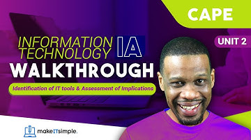 CAPE IT: Unit 2 IA Walkthrough Part 3 | IT Tools and Assessment of Implications