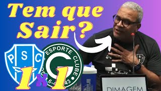 Um dia vou sair! Diz, Técnico Hélio dos Anjos após Paysandu 1 x 1 Goiás - Brasileiro Série B 2024