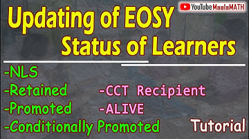 Updating End of School Year Status of Learners in the Learner Information System