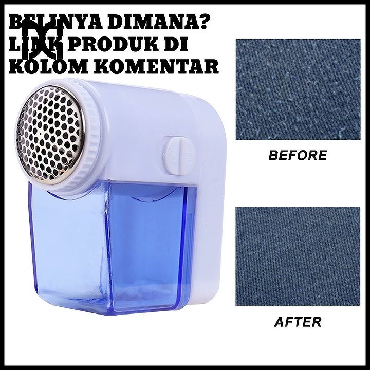 Penghilang Bulu Baju Alat Pencukur Pembersih Bulu Baju Pakaian Elektrik Serat Halus Celana Kaos Keme