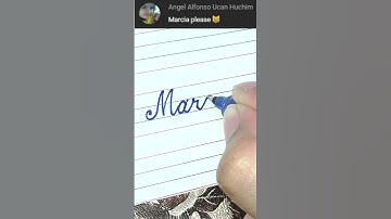 Marcia - Beautiful name in Cursive writing | Cursive writing for beginners | #shorts