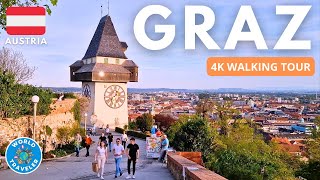 Exploring Graz, Austria in Spring - 4K Walking Tour - April 2024