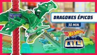 ¡DRAGONES ATACAN Hot Wheels City! 🔥🐉 | @HotWheelsEspanol