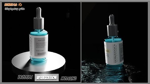 Product visualization in Blender | Product modeling Tutorial | Serum Bottle | Blender 4.4 | Part 1