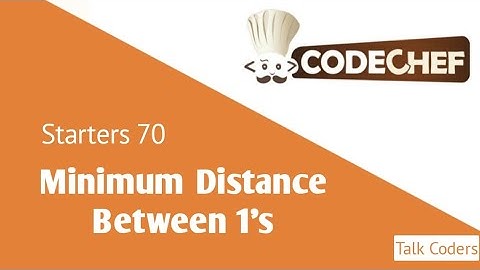 Minimum Distance Between 1