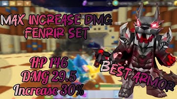 Blockman Go Max increase DMG fenrir set !!! #blockmango #skyblock #bedwars