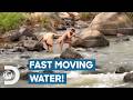 Survivalists Risk Their Lives Crossing Raging River Rapids | Naked &amp; Afraid: Last One Standing