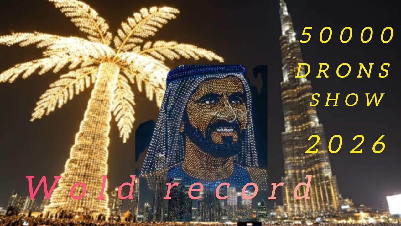Guinness world record drones show dubai 2026