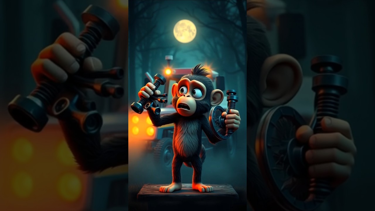 Bandar Ne Sach Bola Par Bhoot Ne Sun Liya | Kids Horror Moral Story in Hindi #shortsfeed #bandar