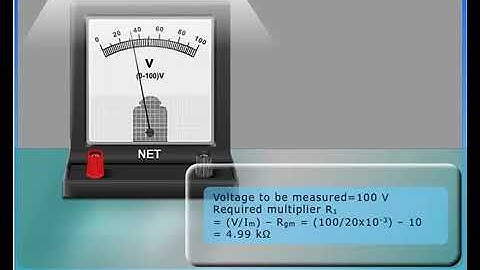 Range Extension Of Voltmeter