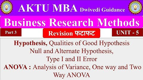 11| Business Research Methods, chapter 5, unit 5, Business Research Methods mba 2nd sem, bba 4th